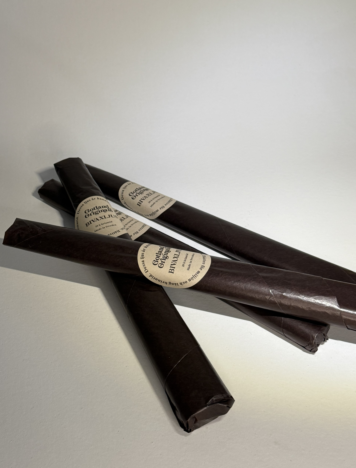 Bivaxljus - Kronljus 35 cm