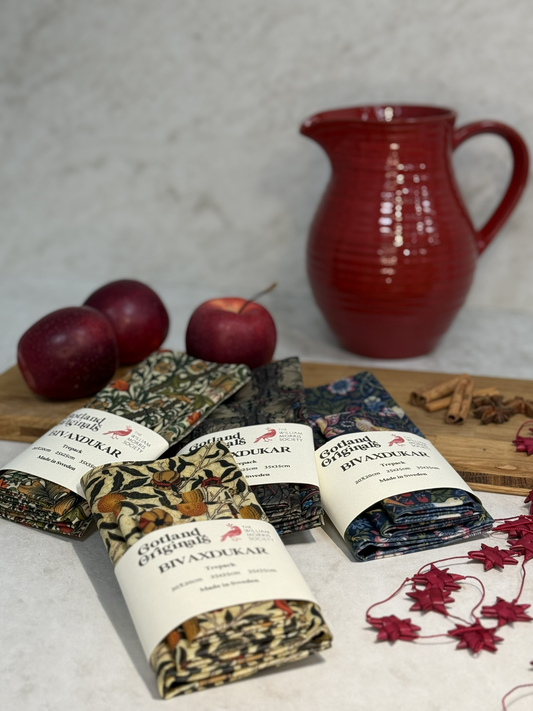 Upptäck våra nya William Morris Bivaxdukar och Bivaxrullar