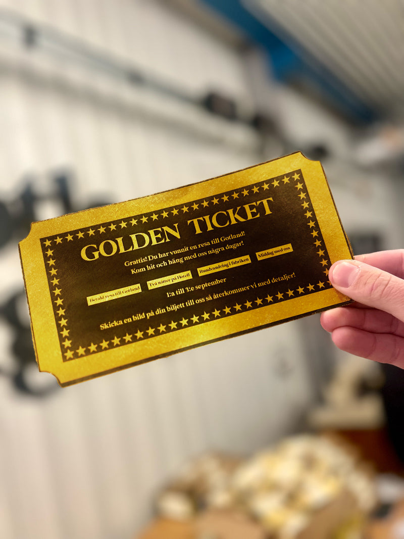 Var med och tävla om en Golden Ticket!