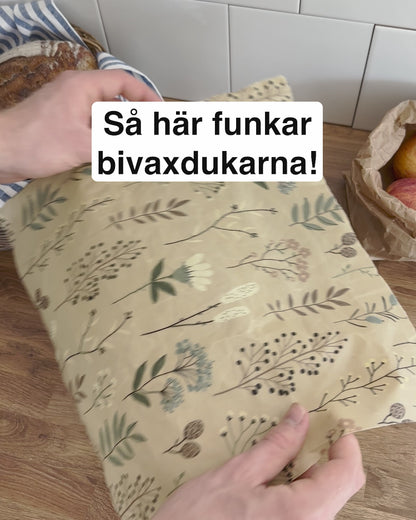 Film med Fårö bivaxduk. Användning och rengöring